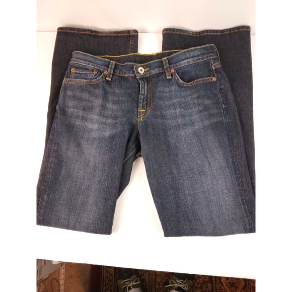 Lucky Brand by Gene Montesano Women Jeans 8/29 Bootcut Embroidered Rear Pockets - Picture 2 of 12